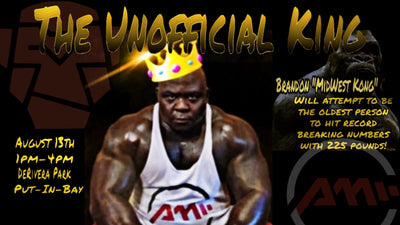 At 42 years young, Brandon “Midwest Kong” Copeland, will attempt bench press world record this August!