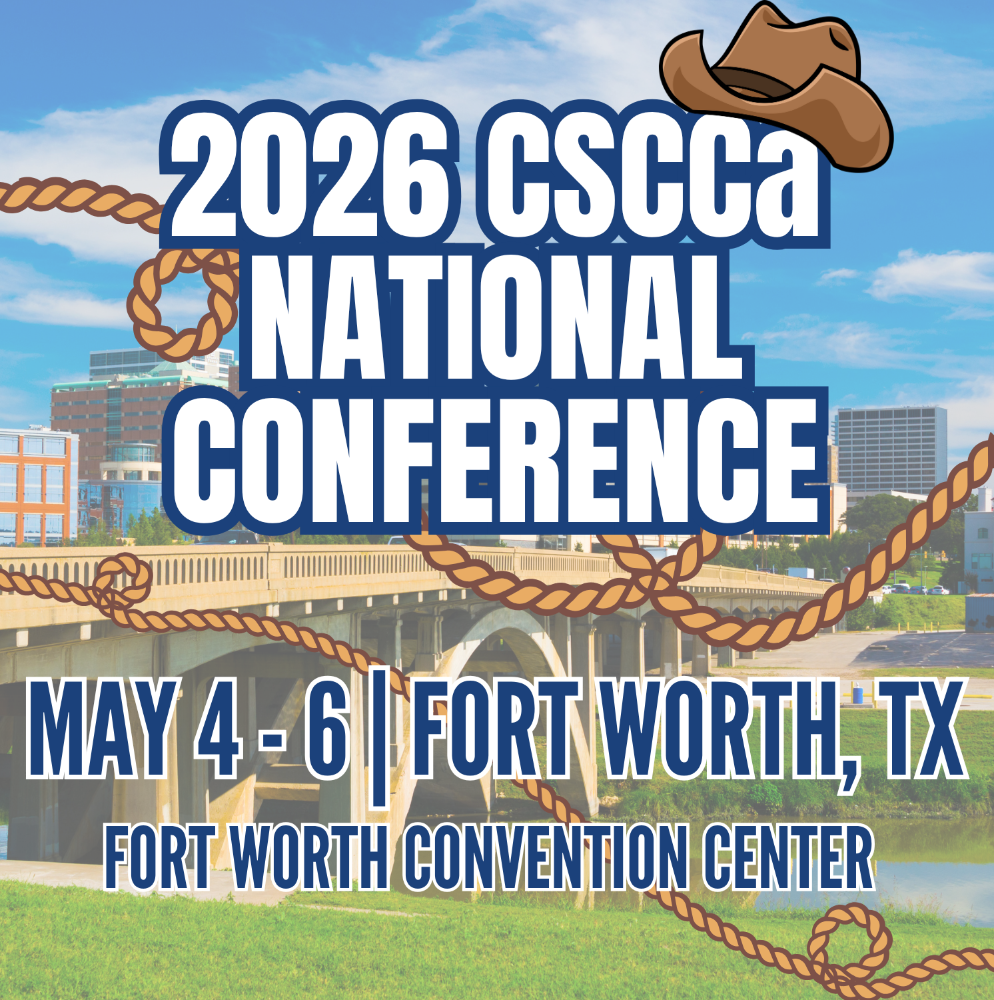 2026 CSCCa National Conference flyer, May 4–6, Fort Worth, Texas