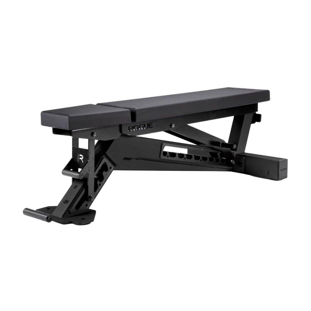 Standard flat bench used for competition-specific bench press training