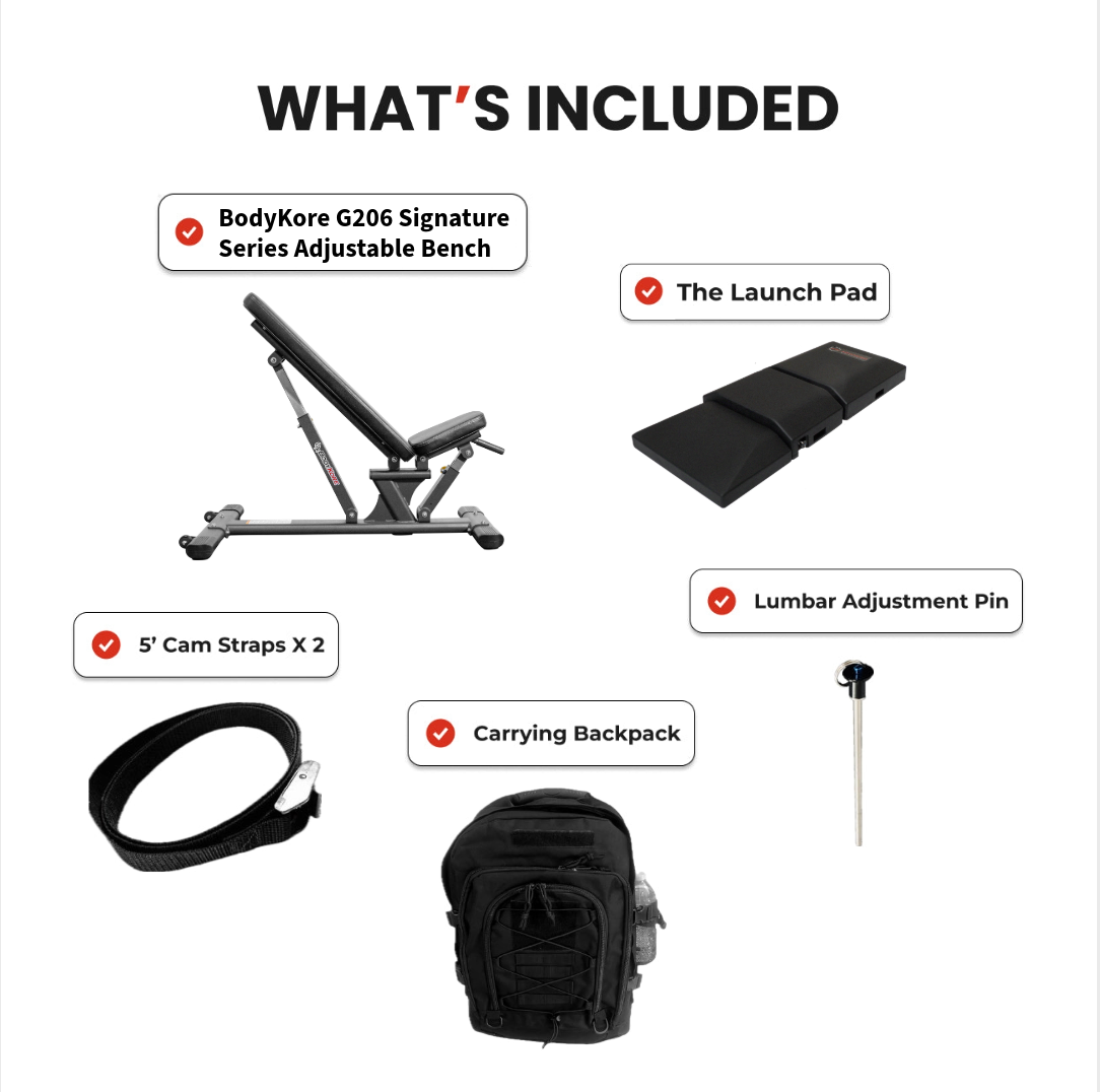 The Launch Pad x G206 Adjustable Bench Package