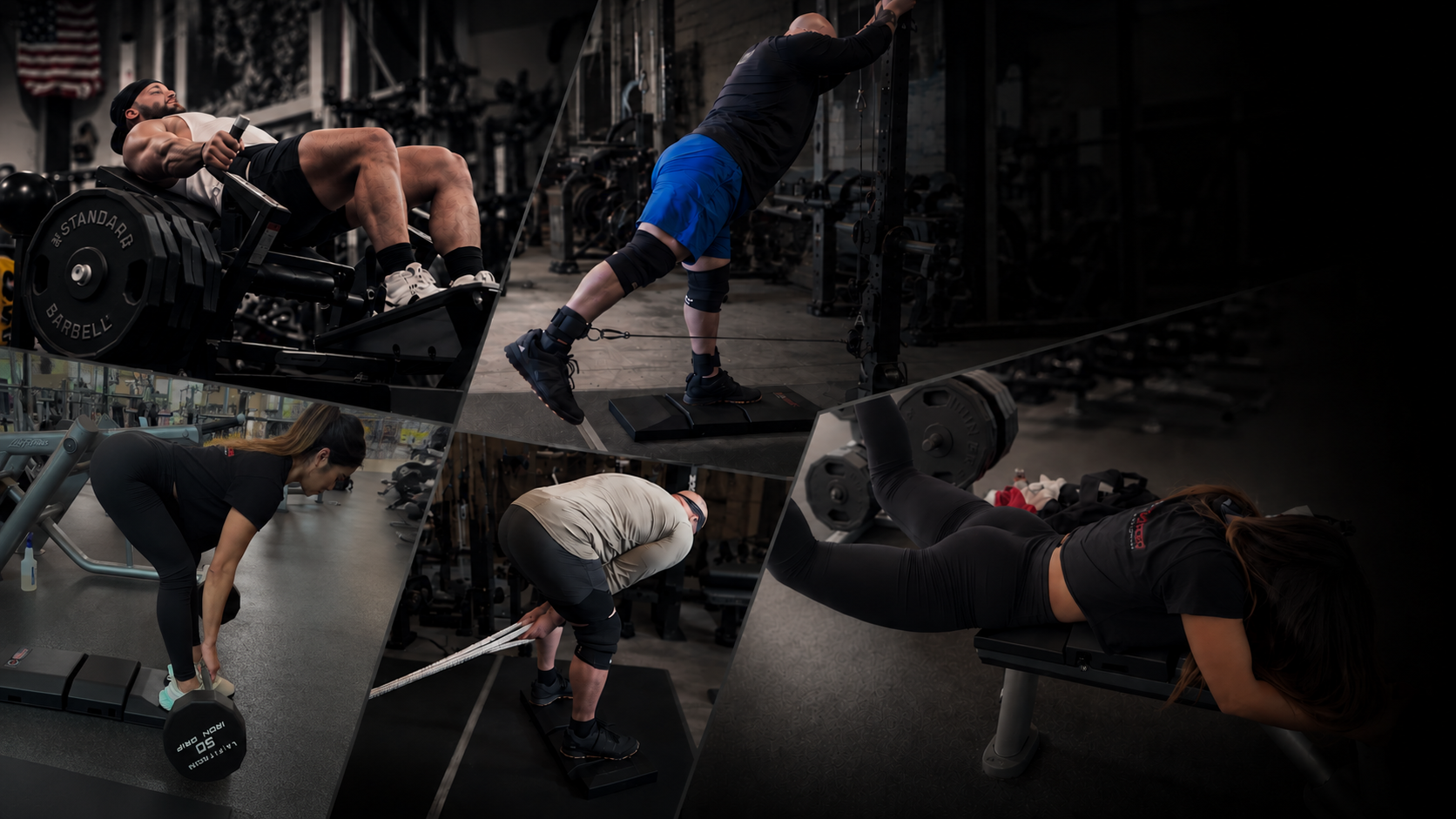 Launch Pad applications across hip extension, cable kickbacks, hinges and leg machines