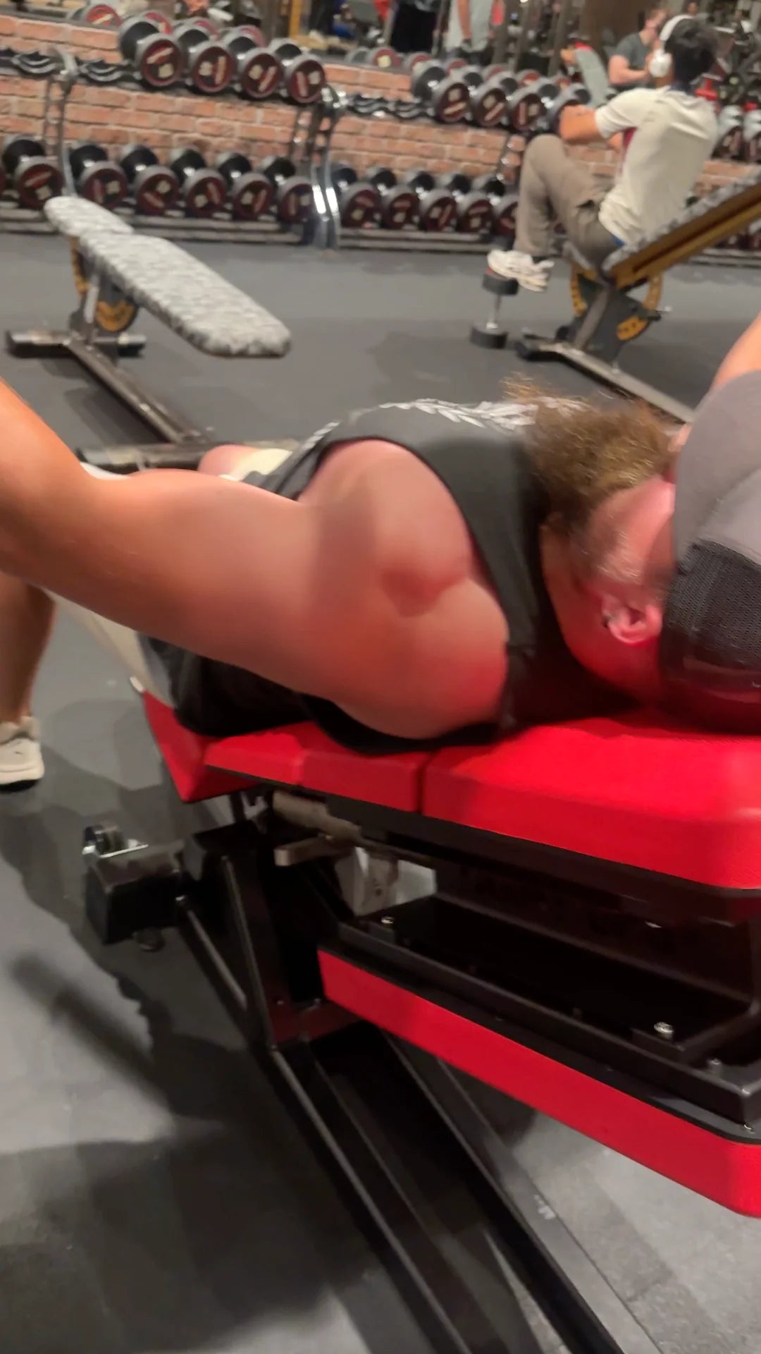 Close-up of an athlete supported by the seat, lumbar, and torso sections of the Joint Ops prototype